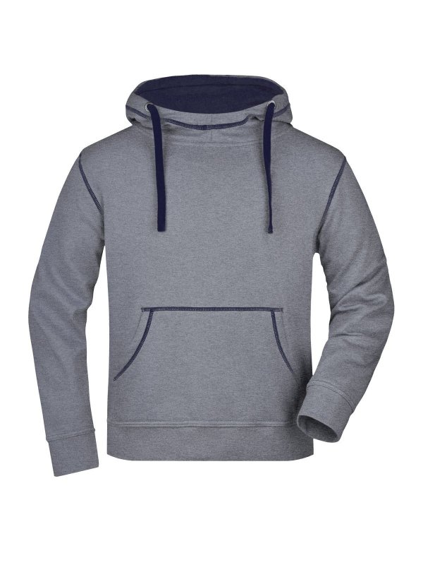 grey melange/navy
